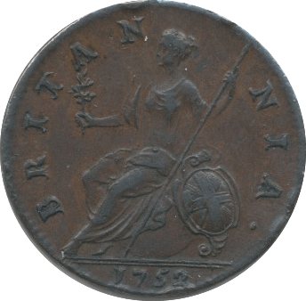 1752 HALFPENNY ( EF )