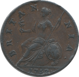 1752 HALFPENNY ( EF )