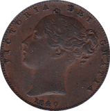 1840 FARTHING ( EF ) B - Farthing - Cambridgeshire Coins