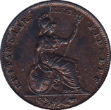 1846 FARTHING ( AUNC ) - Farthing - Cambridgeshire Coins