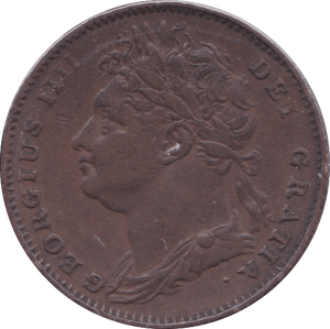 1821 FARTHING ( EF ) A