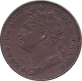 1821 FARTHING ( EF ) A