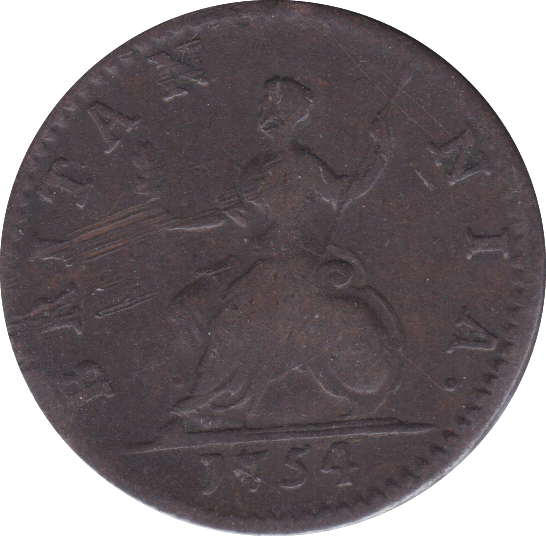 1754 FARTHING ( GF ) B