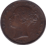 1839 FARTHING ( EF ) - Farthing - Cambridgeshire Coins