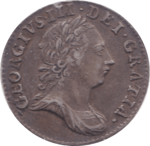 1763 MAUNDY THREEPENCE ( GVF ) B