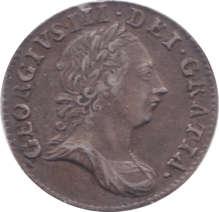 1763 MAUNDY THREEPENCE ( GVF ) B