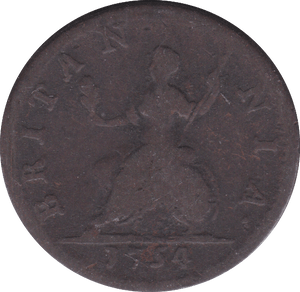 1754 FARTHING ( F ) F