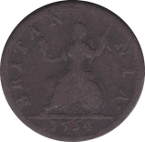 1754 FARTHING ( F ) F