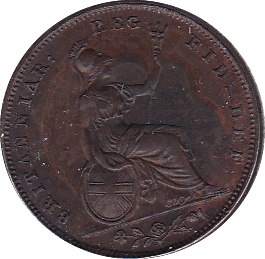 1847 FARTHING ( EF ) - Farthing - Cambridgeshire Coins