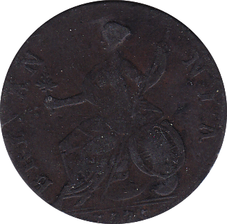 1775 HALFPENNY ( F )