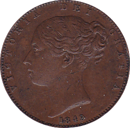 1849 FARTHING ( AEF ) - Farthing - Cambridgeshire Coins