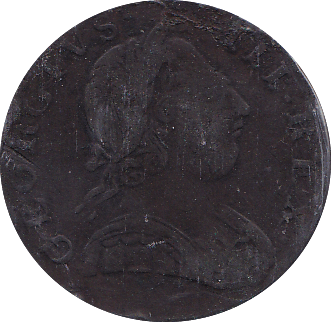 1775 HALFPENNY ( F )