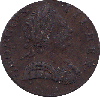 1771 HALFPENNY ( VF  ).