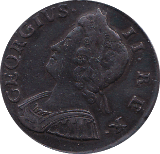 1735 HALFPENNY ( VF )