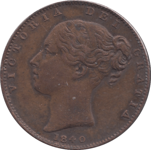 1840 FARTHING ( AUNC ) - Farthing - Cambridgeshire Coins