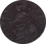 1773 HALFPENNY ( GVF )