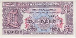 ONE POUND BRITISH FORCES BANKNOTE GREAT BRITAIN REF 733 - World Banknotes - Cambridgeshire Coins