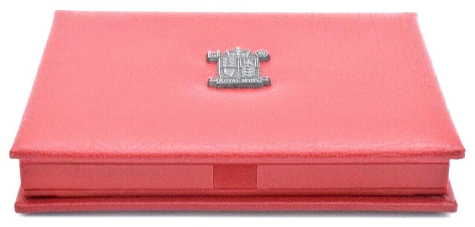 Royal Mint Proof Set Case Only Deluxe Red Leather - Coin Holders - Cambridgeshire Coins