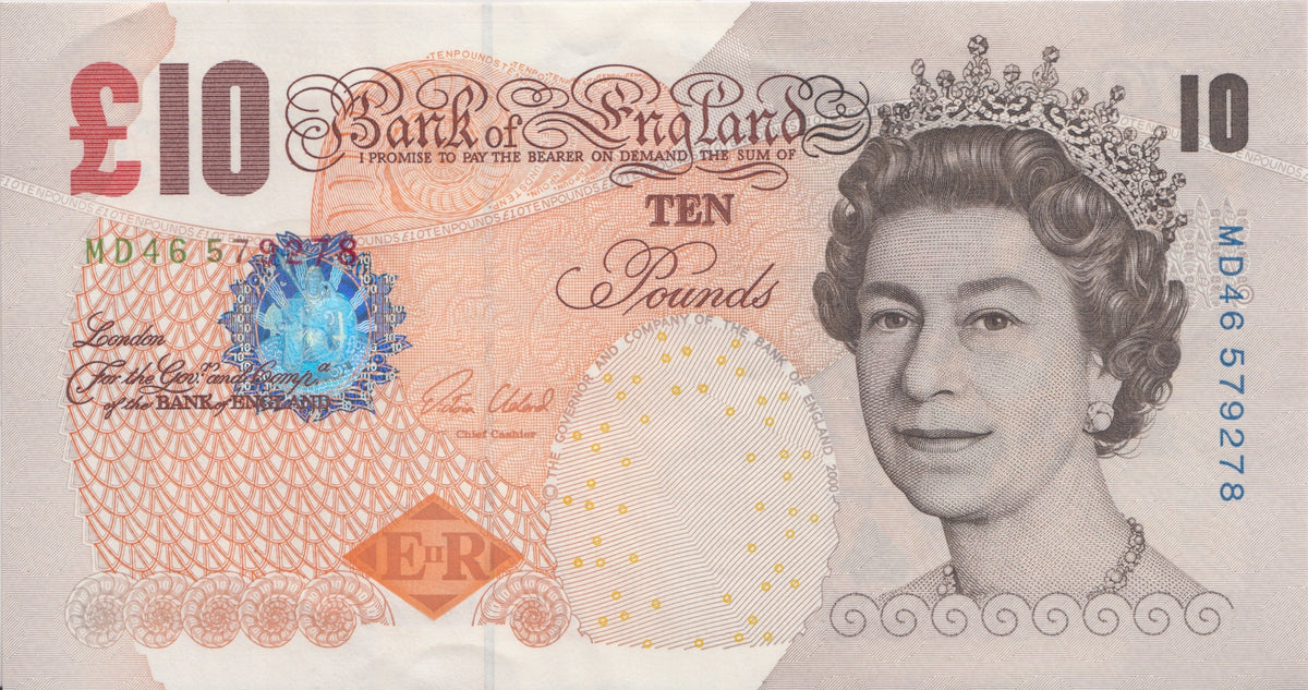 TEN POUNDS BANKNOTE CLELAND REF £10-42 £10 Banknotes Cambridgeshire ...