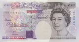 TWENTY POUNDS BANKNOTE KENTFIELD REF £20-9 - £20 Banknotes - Cambridgeshire Coins