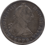 1772 SILVER 8 REALES SPAIN