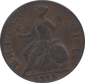 1771 HALFPENNY ( VF  ) 6