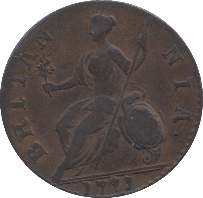 1771 HALFPENNY ( VF  ) 6